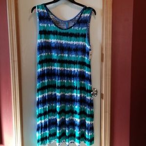 BNWT Falls Creek smocked dress sz 1x